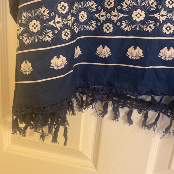 Blue Spring Poncho - Picture 3 of 4